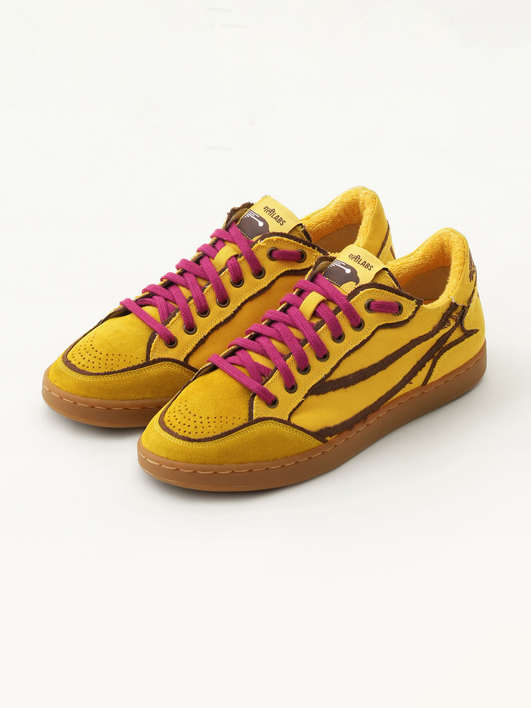 GULLY LABS Men Canvas Noor Yellow Indian Casual Fashion Shoes