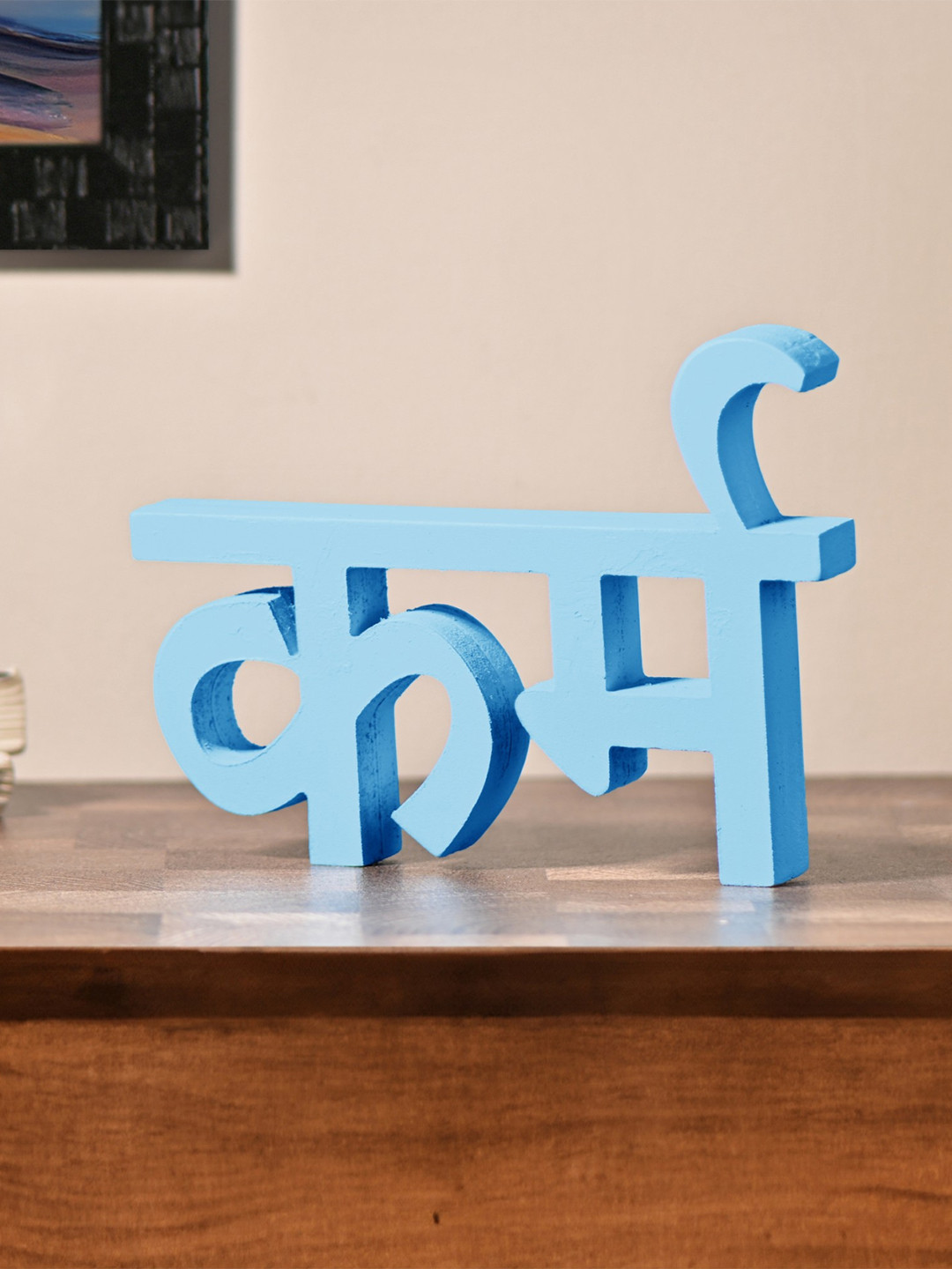 Gathari Karm Blue Other Matte Study Room Medium Showpiece -