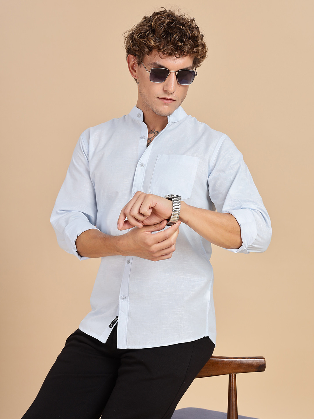 Guns & Sons Men Contemporary Casual Shirt