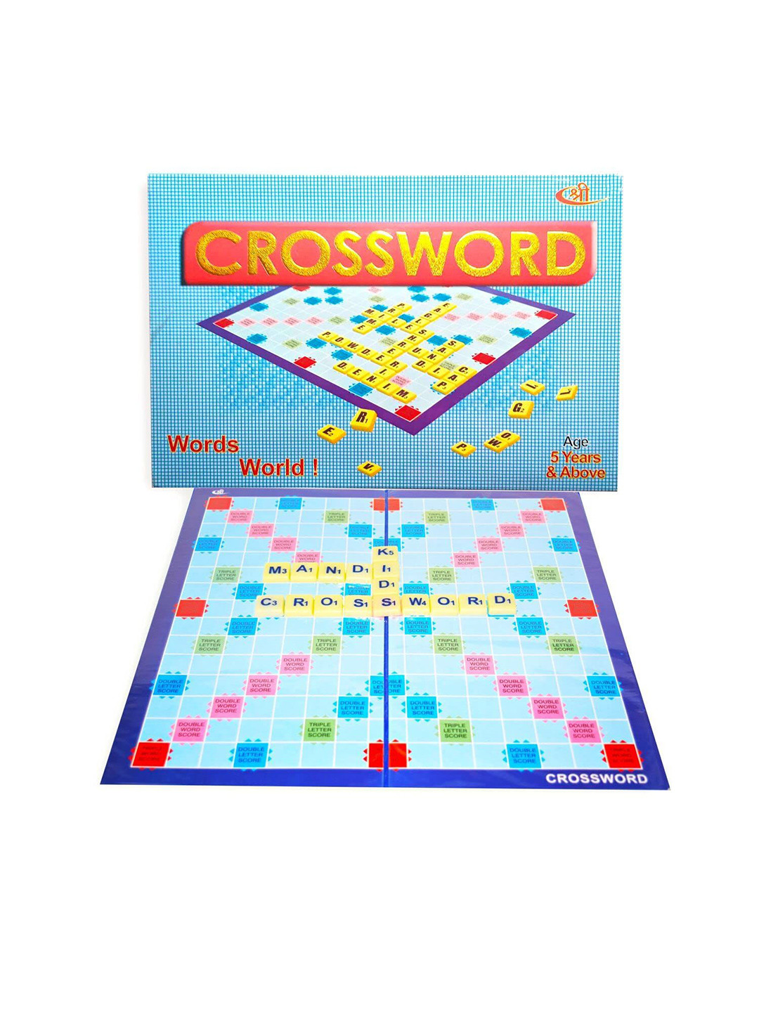 YK X Kids Mandi Crossword Board Game