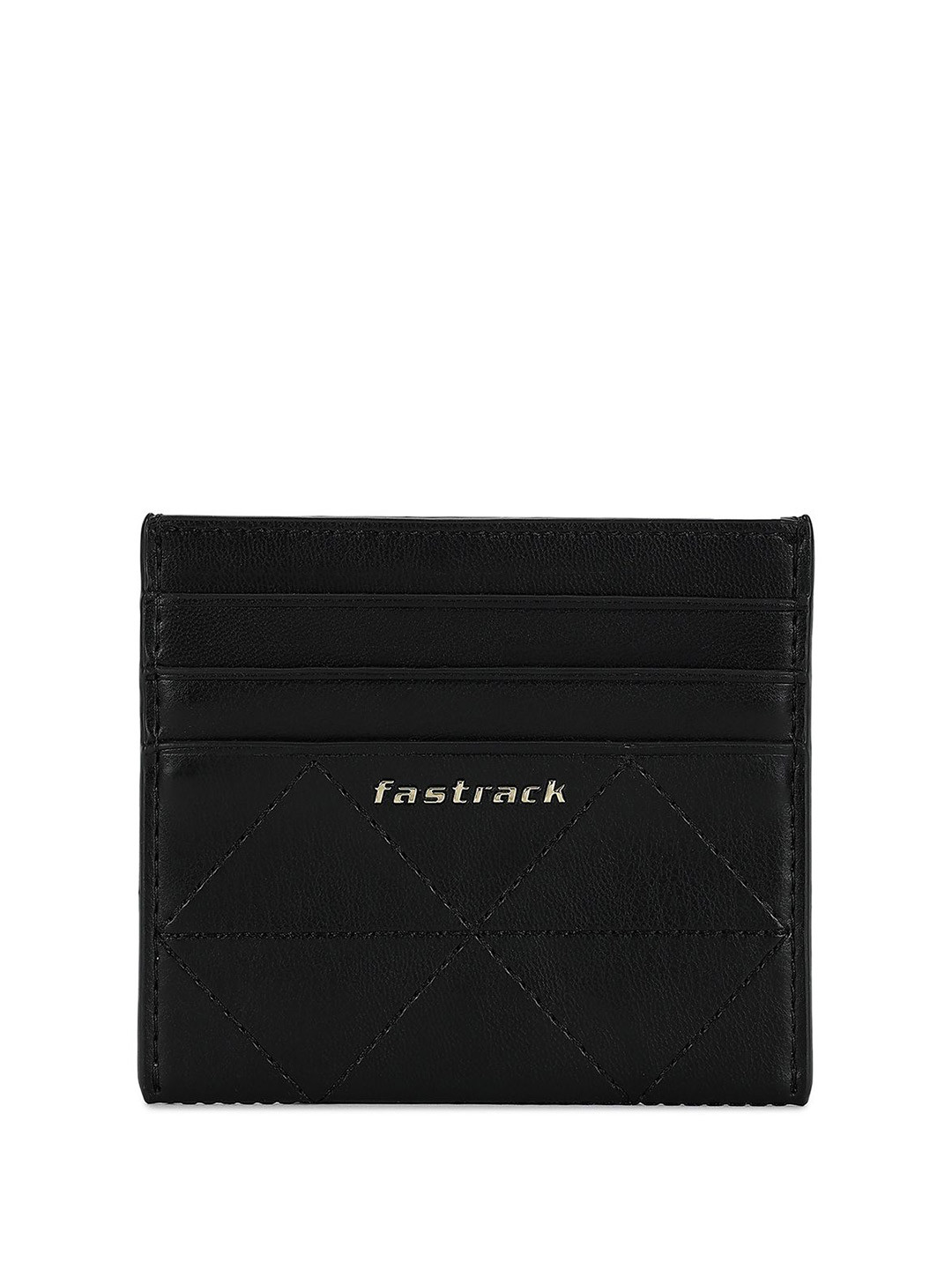Fastrack Women Woven Design PU Card Holder