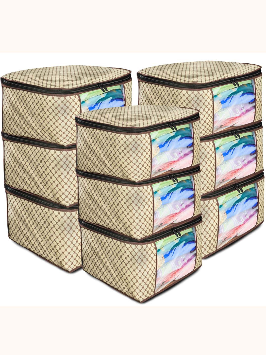 Star Weaves Set of 9 Non-Woven Printed Saree Cover