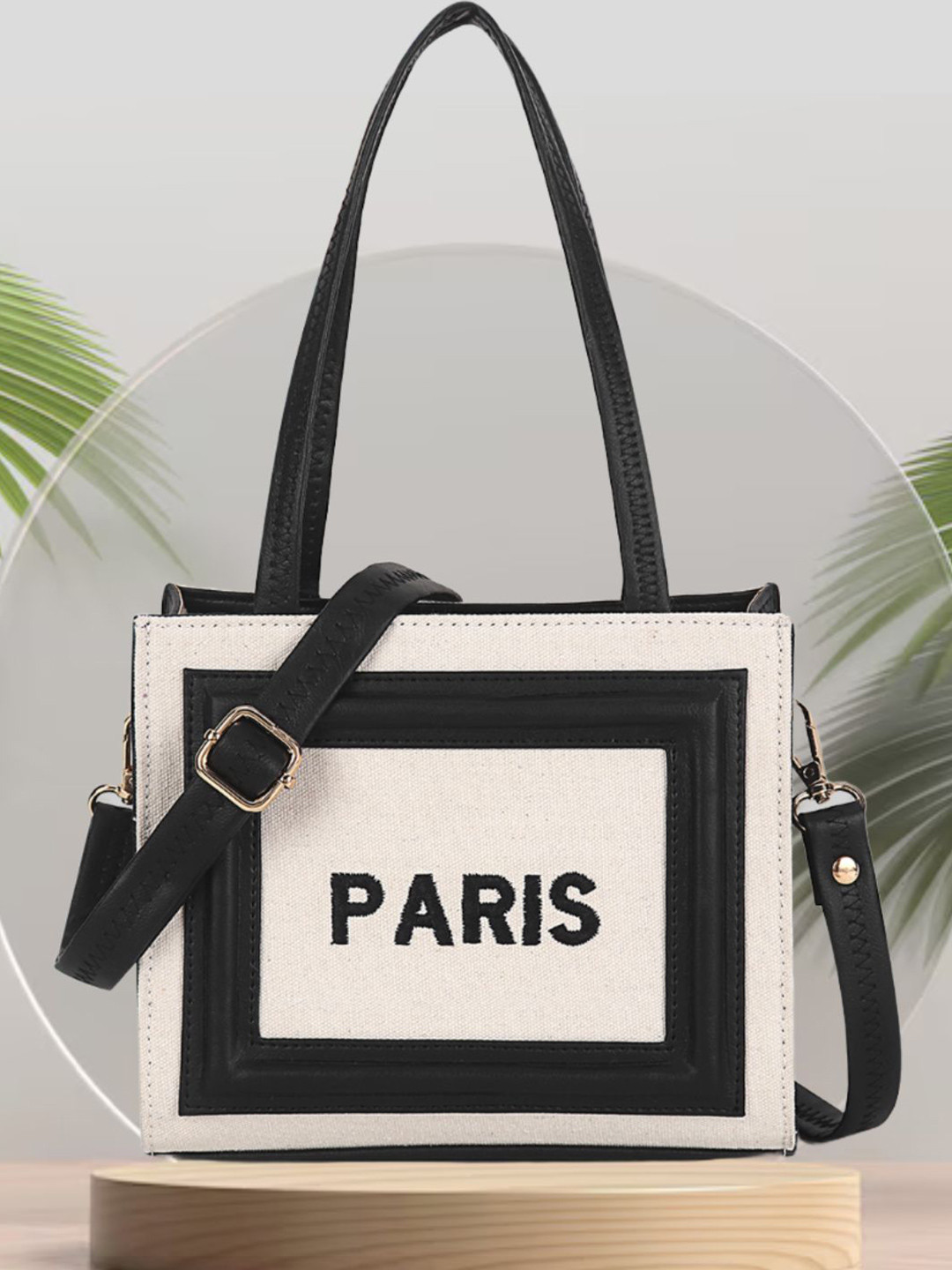 Yelloe Off White- Black Shoulder Bag