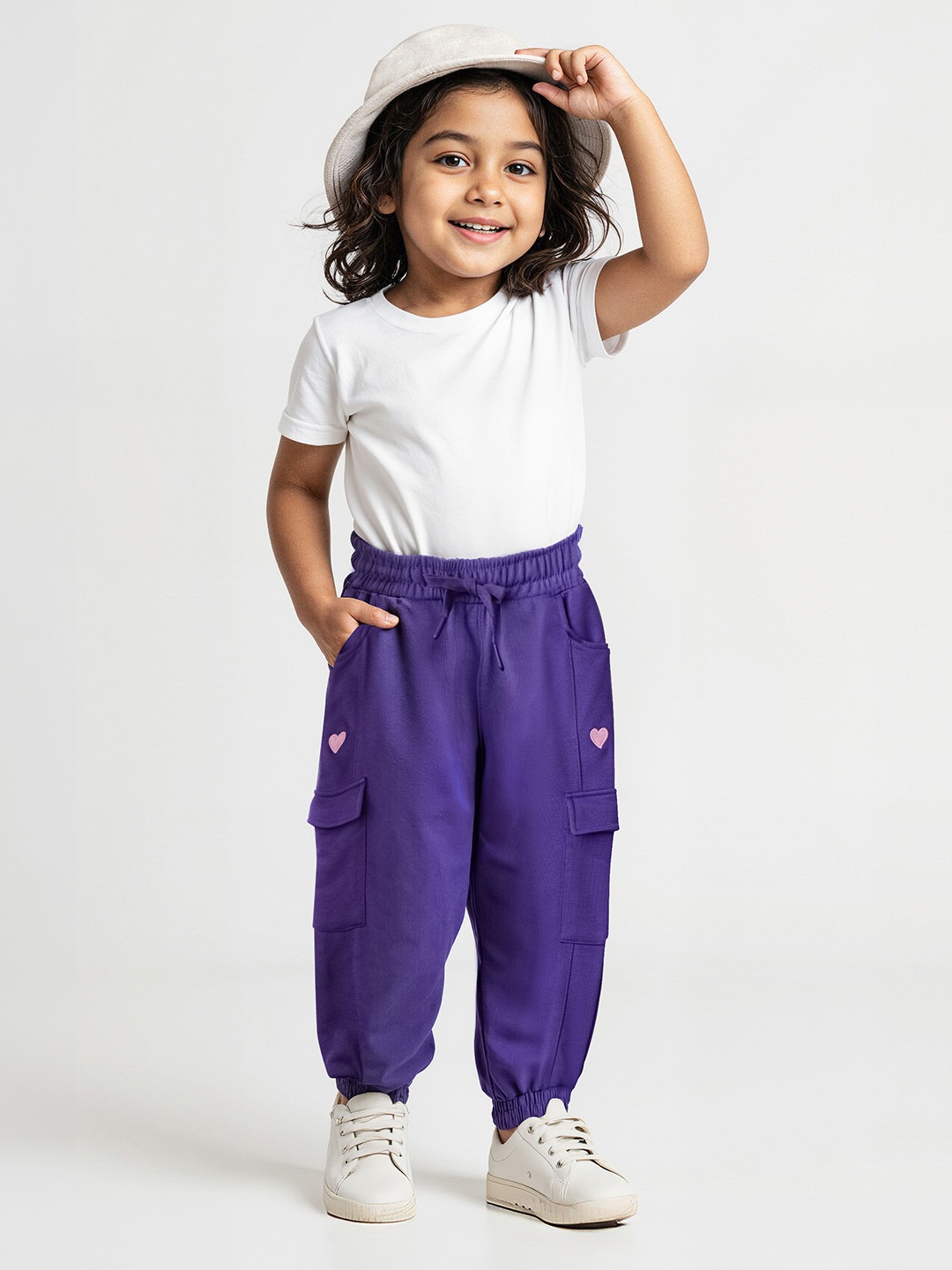 The Souled Store Dewberry Girls Pure Cotton Paneled Joggers