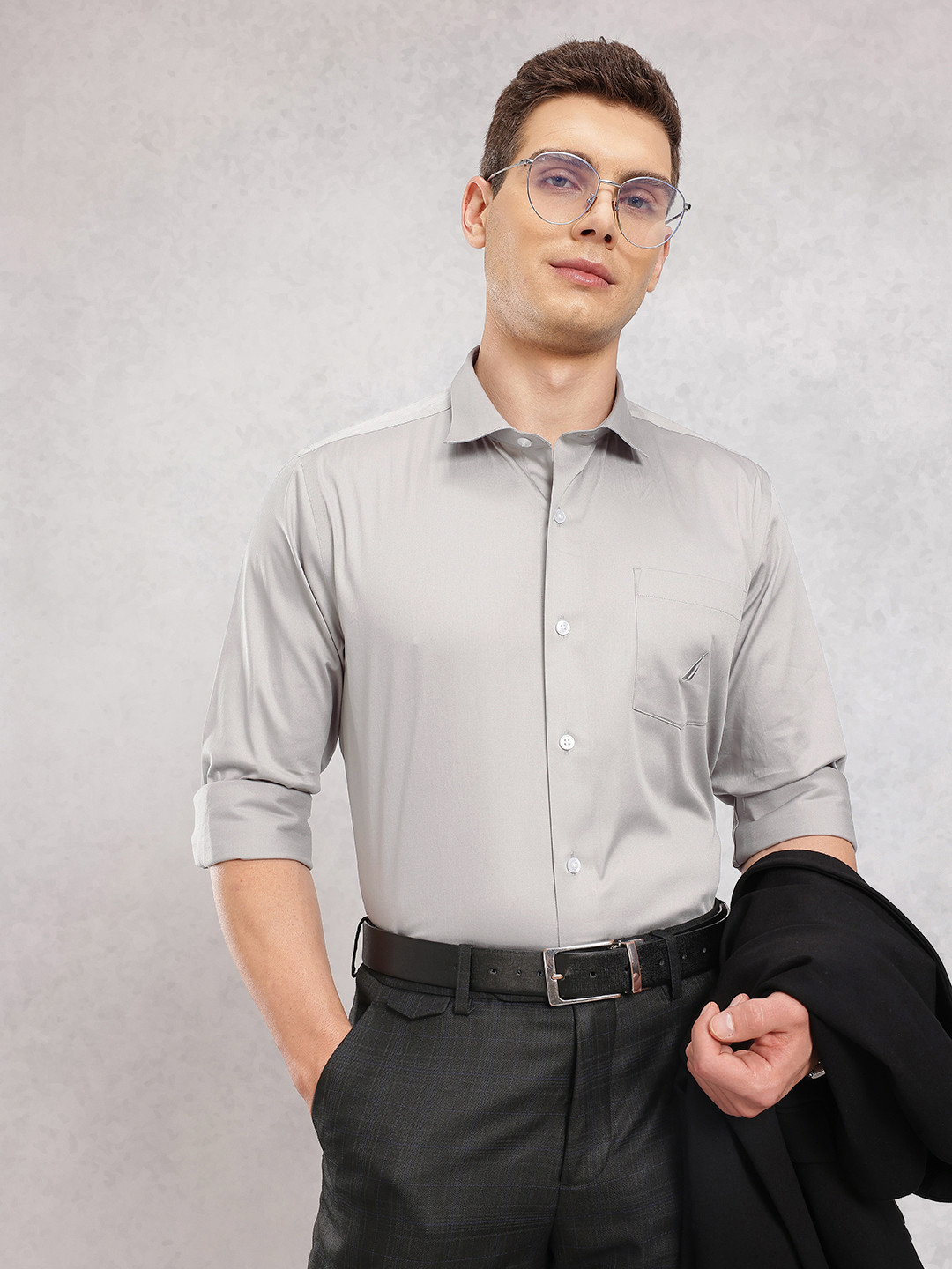 Nautica Men PrestigeFit Premium Cotton Formal Shirt