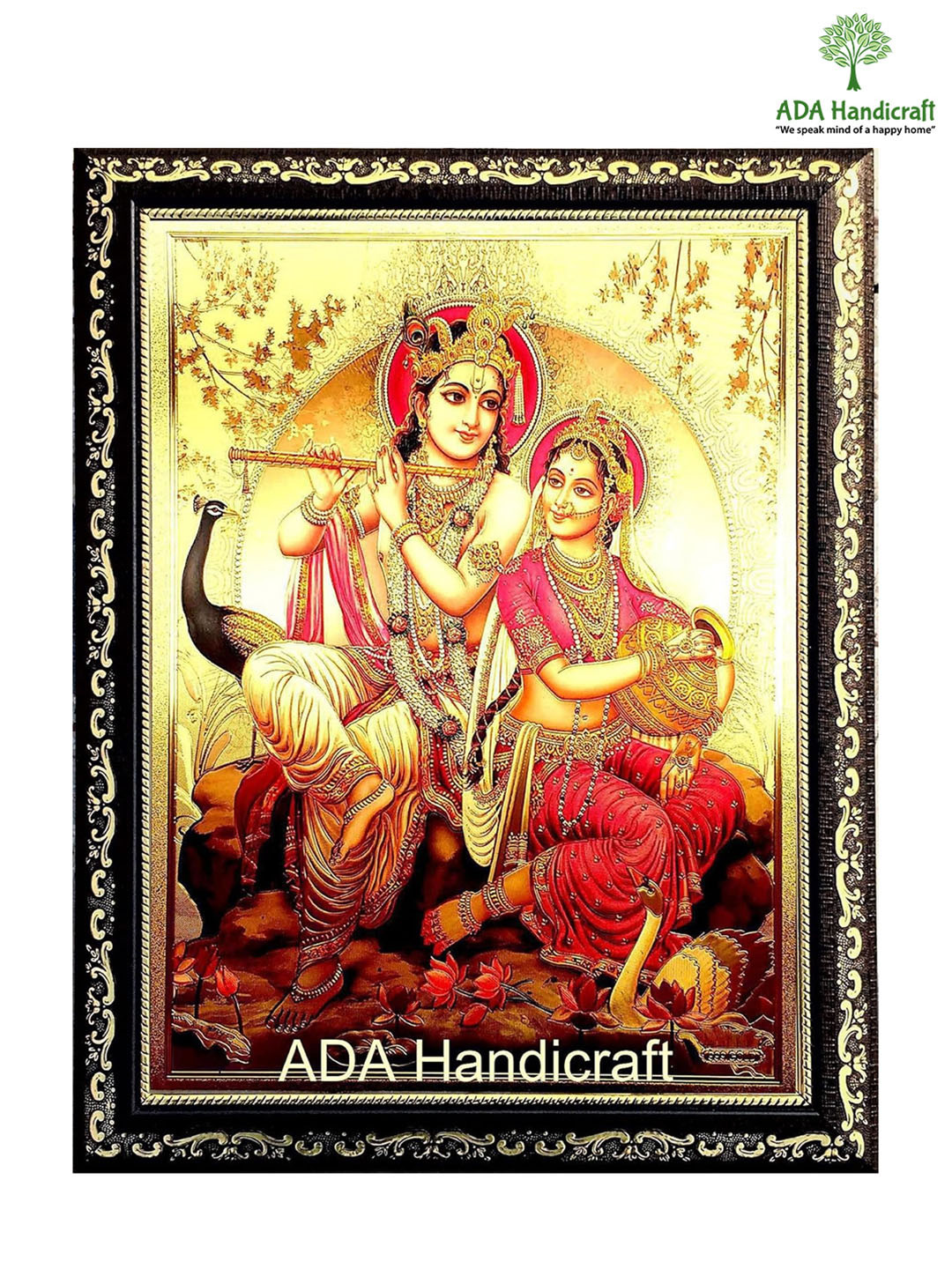ADA Handicraft Wood Wall Rectangle Paintings Wall Art -13.7 x 10.24In