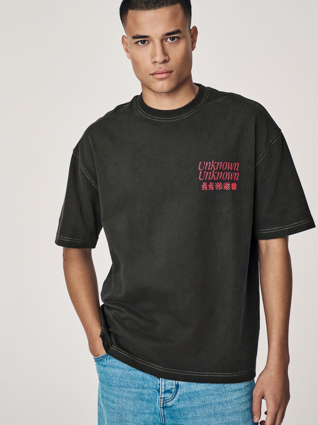 NEXT Pure Cotton Graphic Printed Back T-shirt