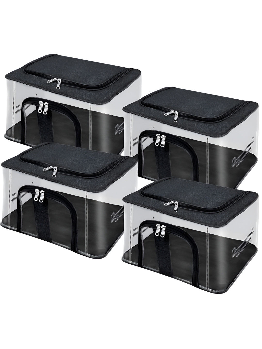 Fashion Throw Grey Set of 4 Super Strong Drawer Organiser Organisers