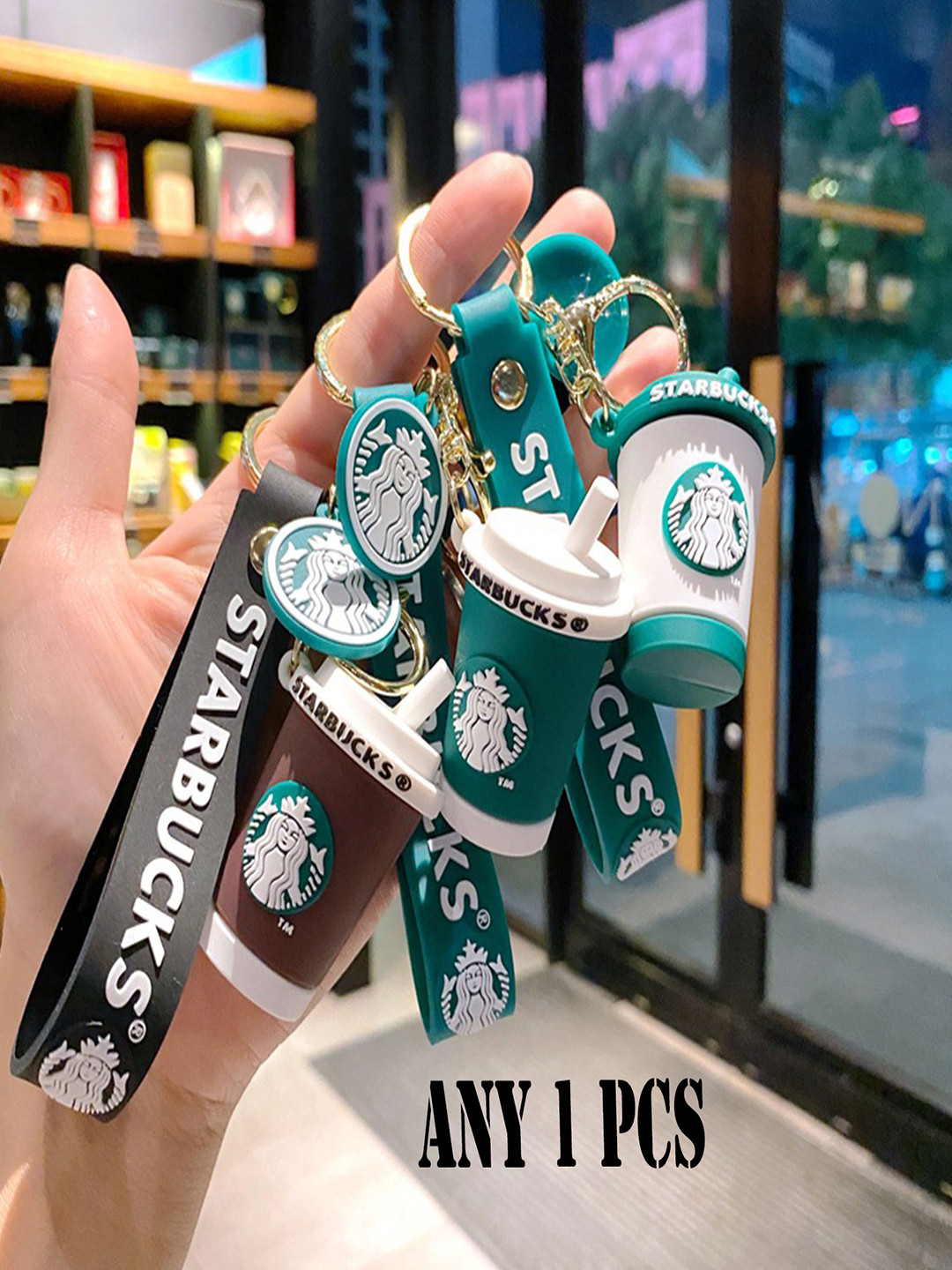 Flenzy Starbucks Coffee Sipper Key Chain