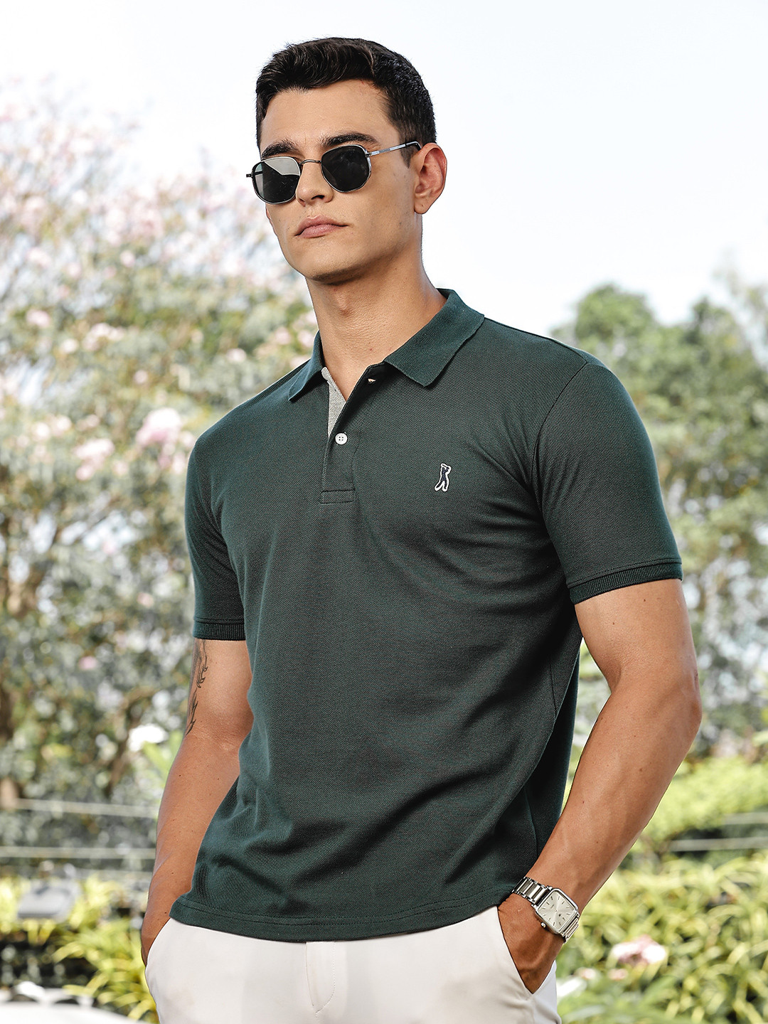 Thomas Scott Men's Polo Collar T-shirt