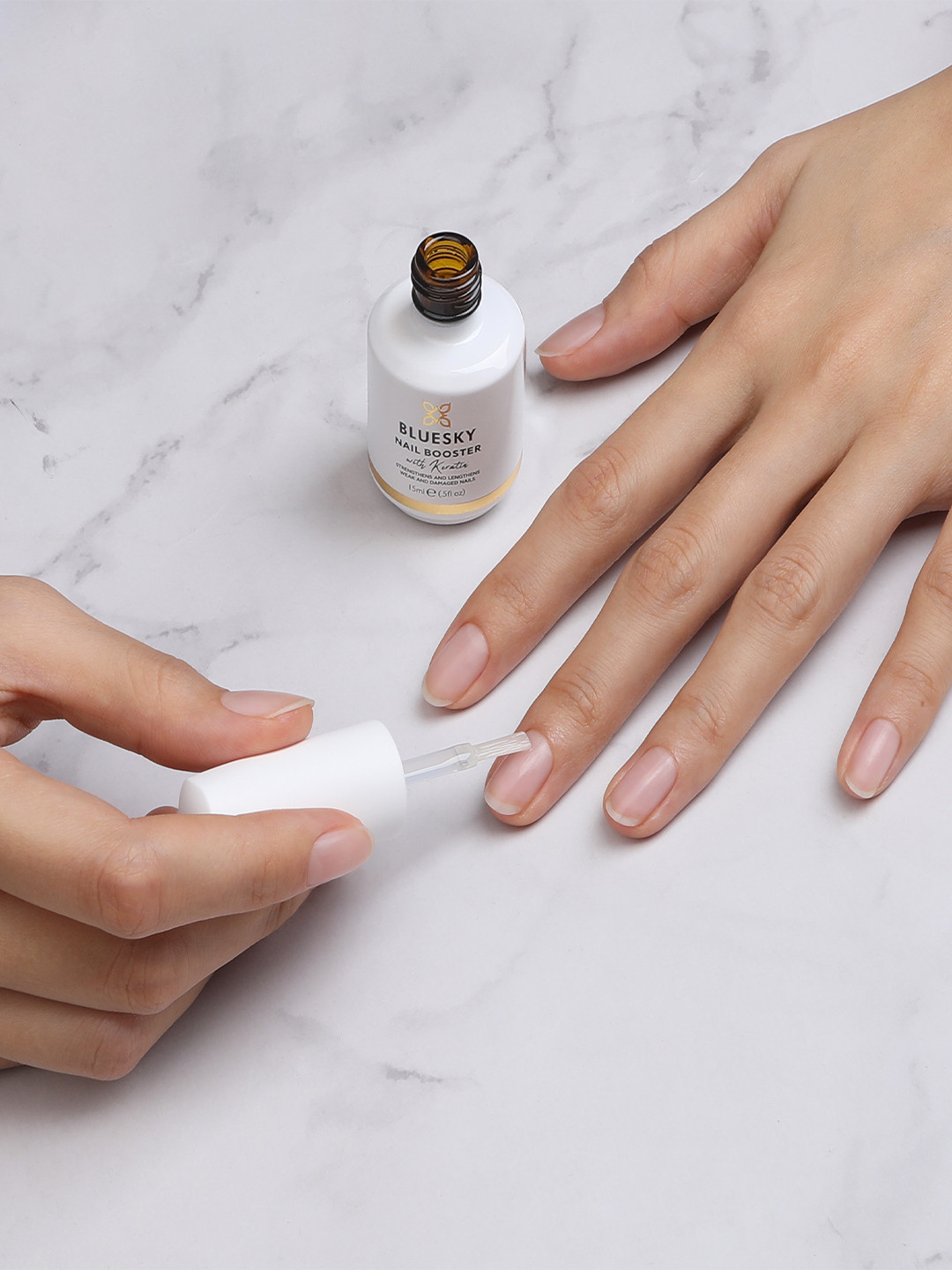 BLUESKY Nail Booster With Keratin For Nail Strengthener - 15 ml