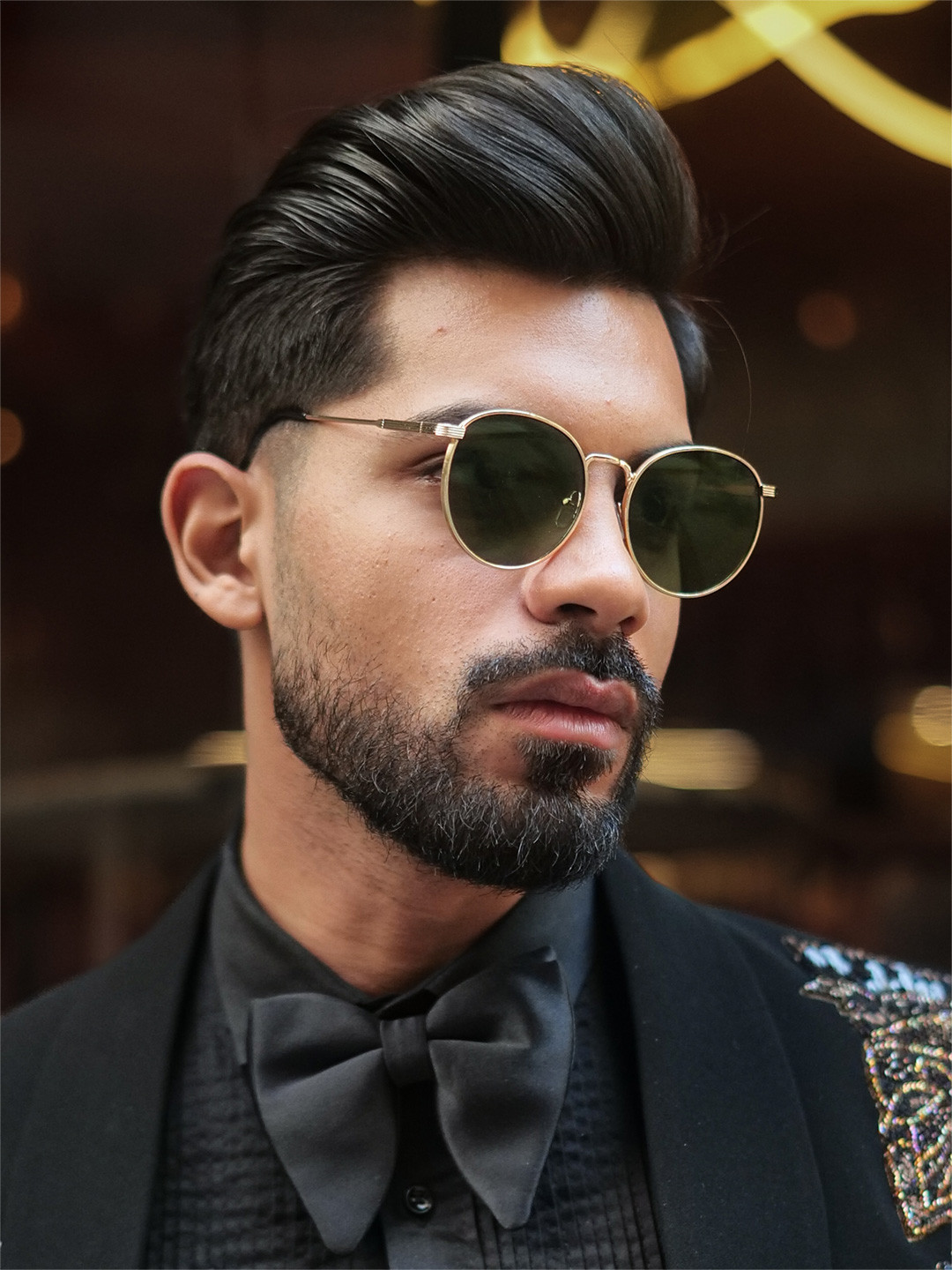 Urban Scissors Unisex Oval Sunglasses with UV Protected Lens TRANSIT-GOLDGREEN-SUN