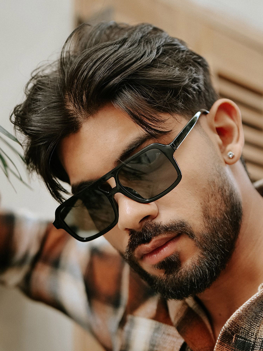 Urban Scissors Unisex Rectangle Sunglasses with UV Protected Lens BLINQ-SUN