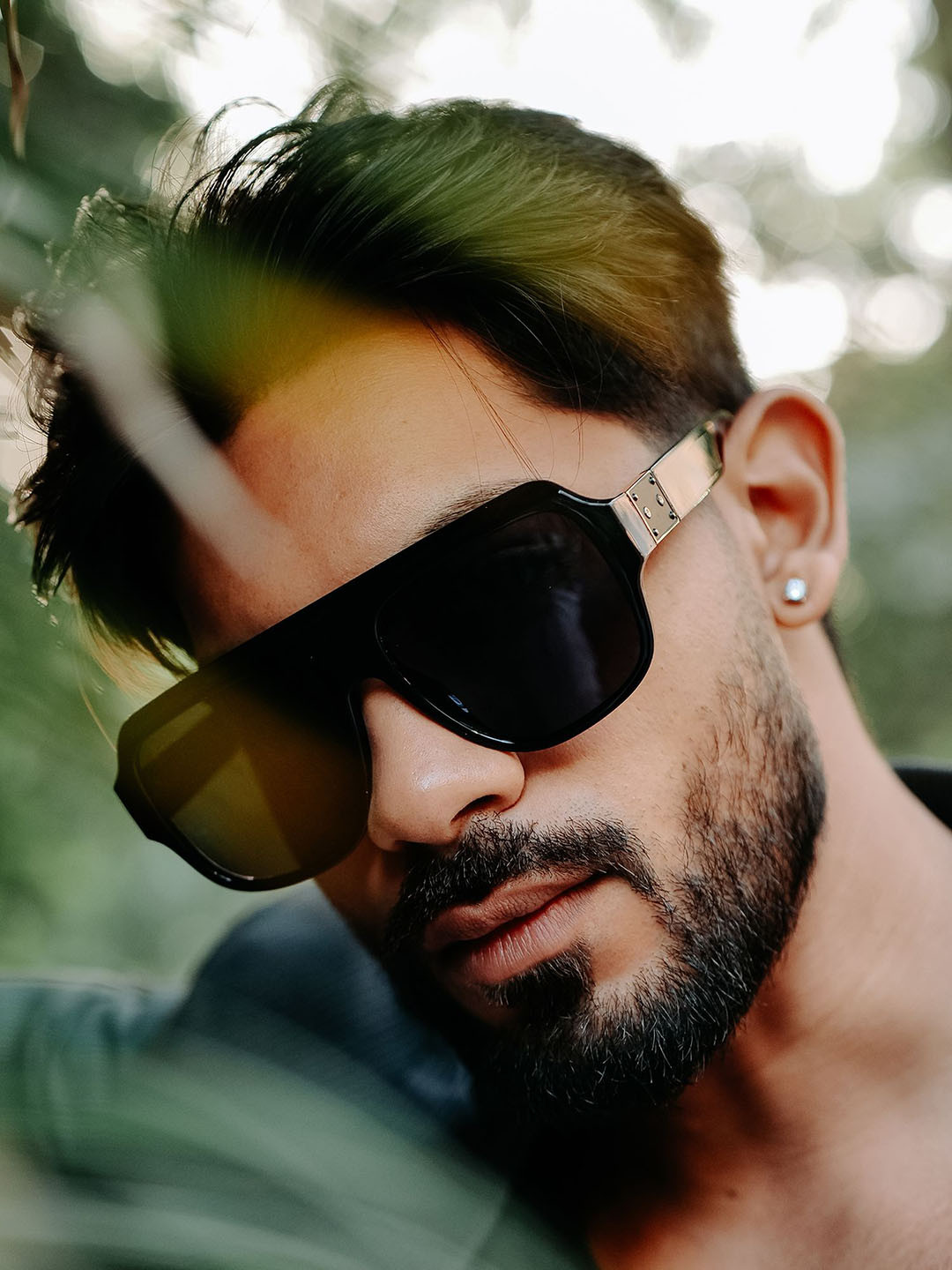 Urban Scissors Unisex Square Sunglasses with UV Protected Lens MONARCH-BLACK-SUN