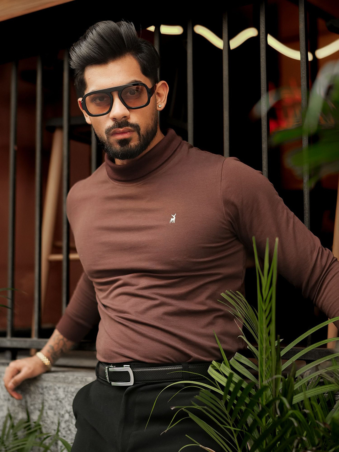 Urban Scissors Unisex Rectangle Sunglasses with UV Protected Lens BELMONT-SUN