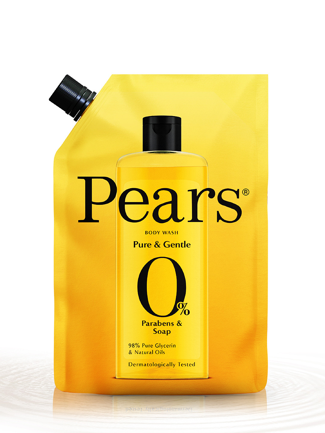 Pears Pure & Gentle Body Wash Refill Pouch with 98% Pure Glycerin & Natural Oils - 400 ml