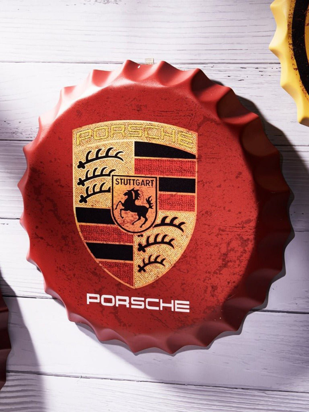 eazy wagon Bottle Caps sign - Porsche Metal Matte Hall Signs and Plaques-14In