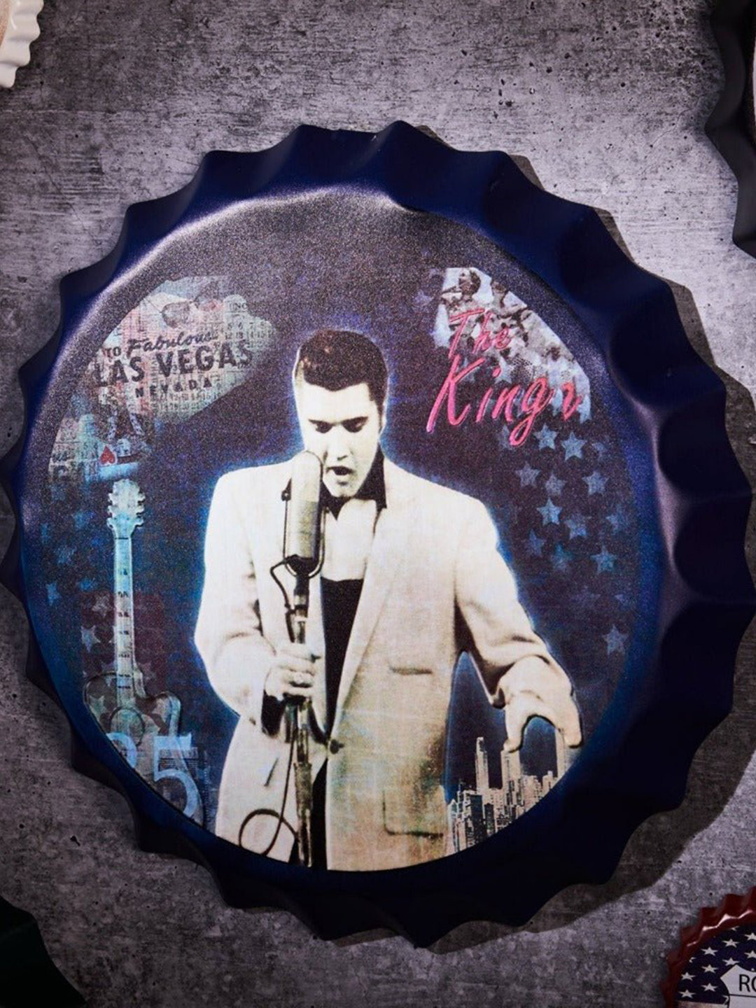 eazy wagon Bottle Caps sign - The kings singer Metal Matte Hall Signs and Plaques-14In