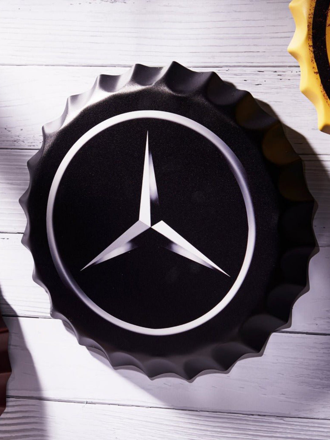 eazy wagon Bottle Caps sign - Mercedes Metal Matte Hall Signs and Plaques-14In