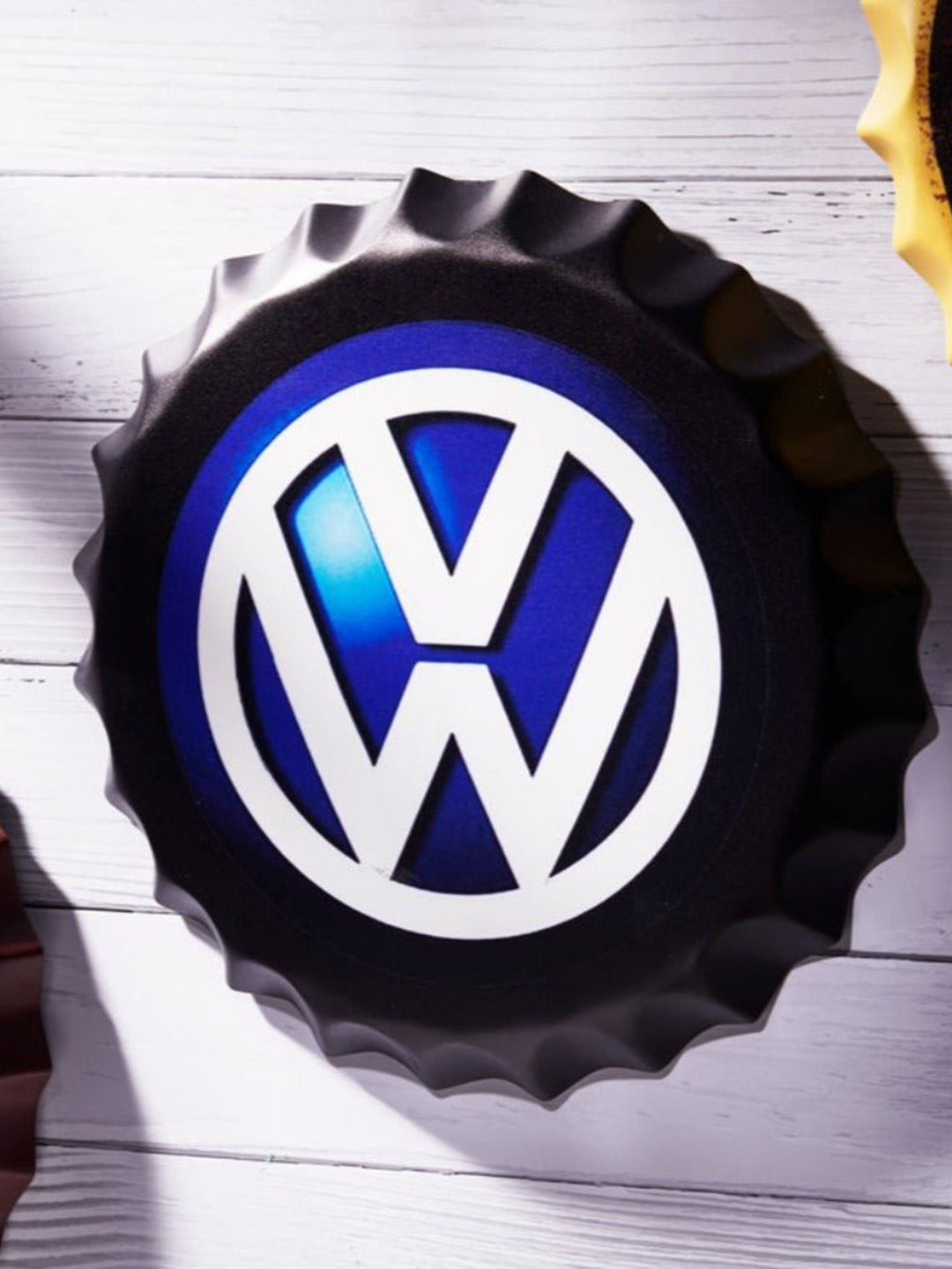 eazy wagon Bottle Caps sign - Volkswagen Metal Matte Hall Signs and Plaques-14In