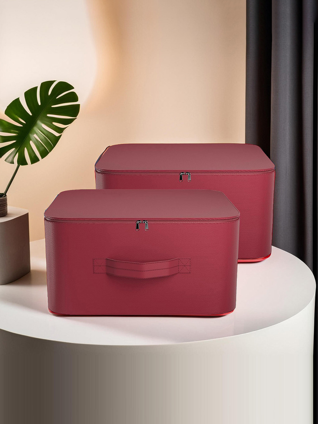Myntra Elegant Homes Maroon 2 Pieces Waterproof Regular Multi-Utility Organisers