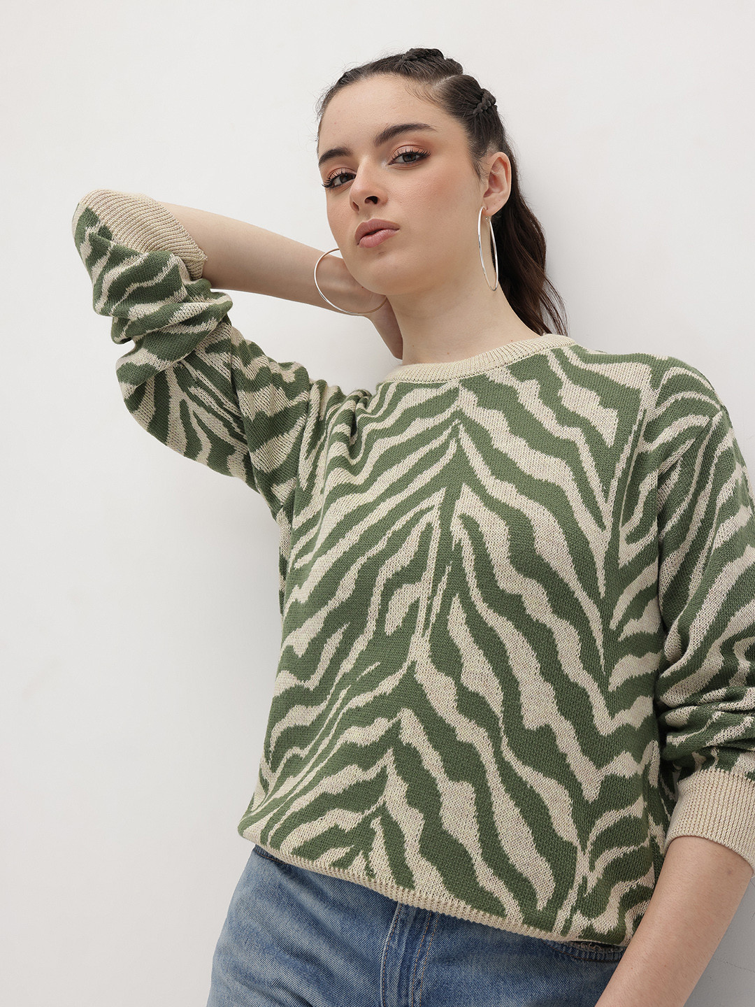 The Roadster Life Co. Animal Self Design Pullover