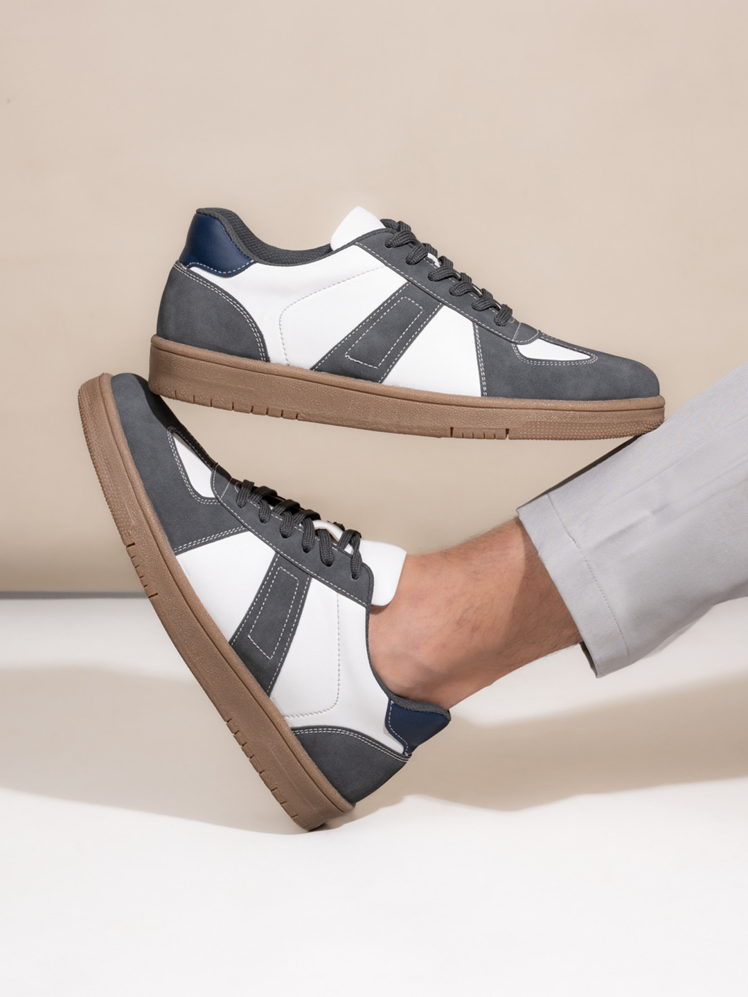 Killer Men Colourblocked Regular Round Toe Sneakers