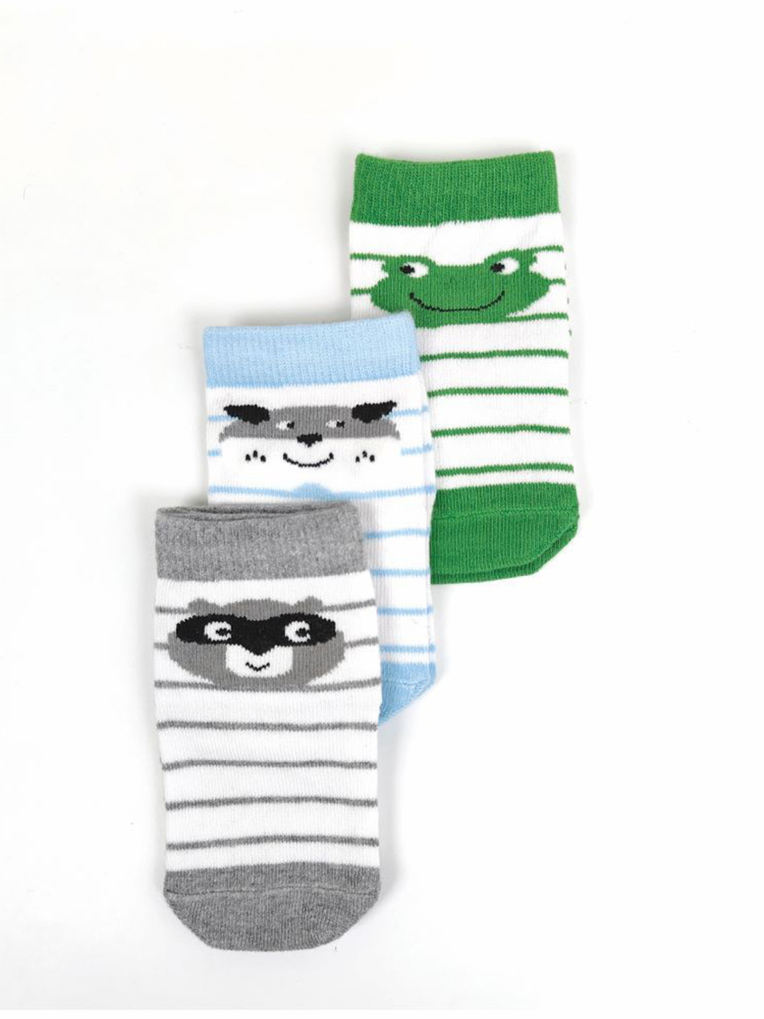 Nuluv Infant Boys Pack Of 3 Printed Ankle Length Socks