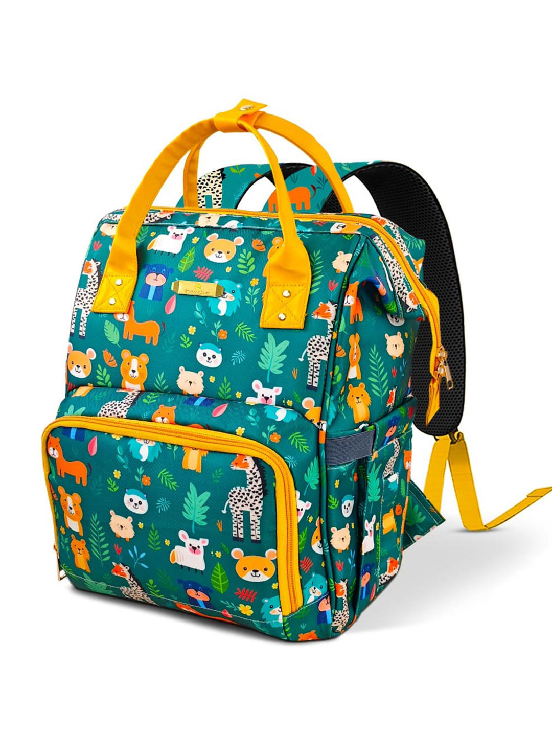 StarAndDaisy Printed Diaper Bag With Insulated Bottle Slots