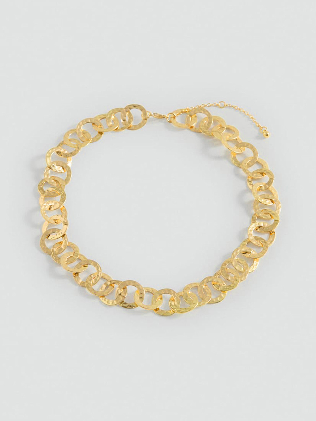 MANGO Interwoven Hoops Necklace