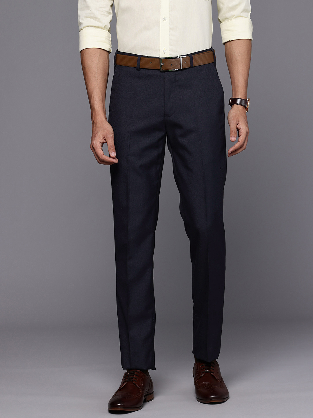 Raymond Men Slim Fit Formal Trousers
