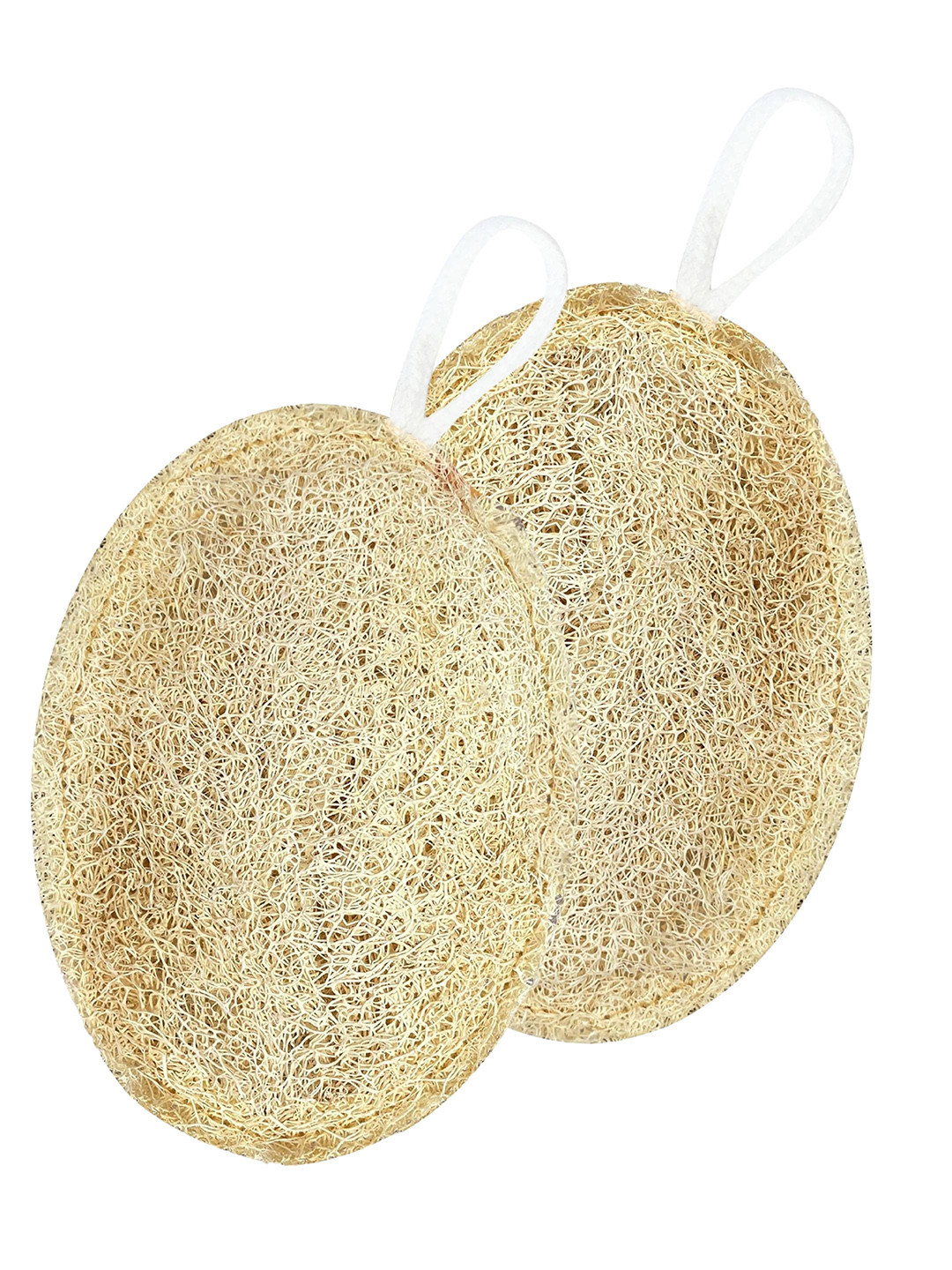 ALLURE Set Of 2 Oval Natural Loofah- Beige
