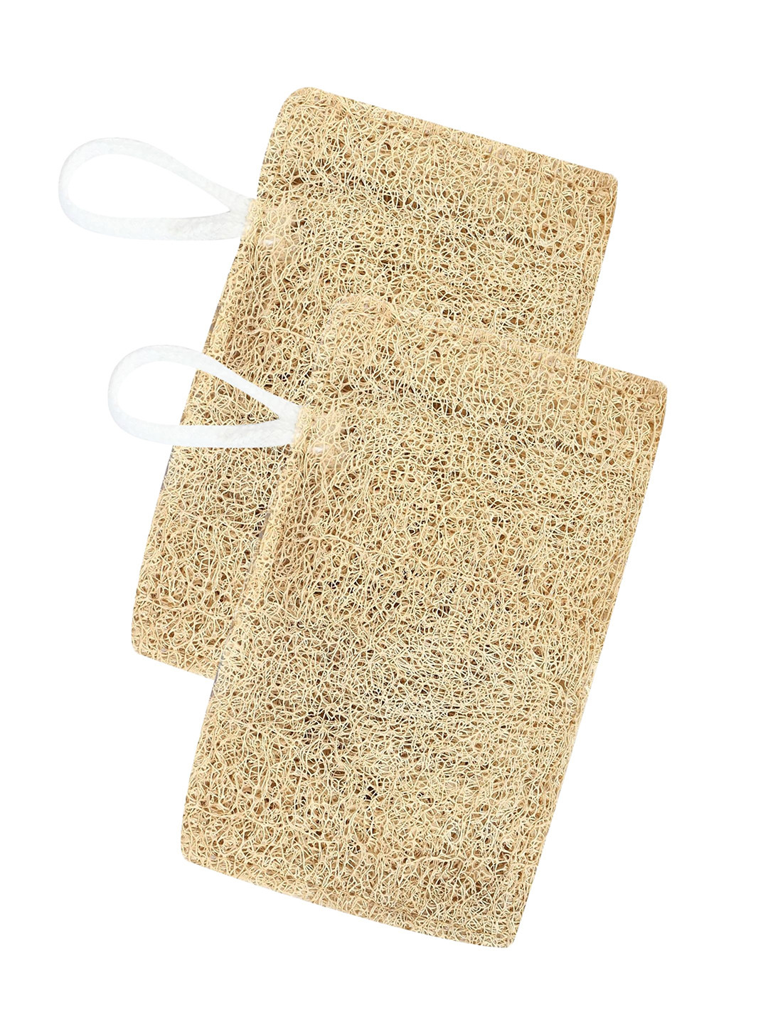 ALLURE Set Of 2  Rectangle Natural Loofah