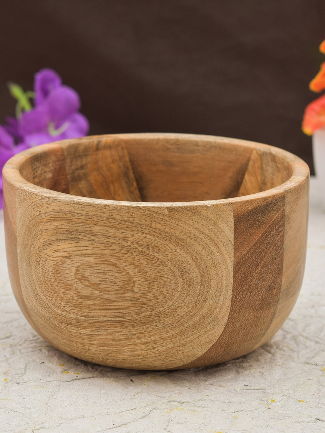 Sanjeev Kapoor by Oggn Brown Mixwood Bowl 5 Inch