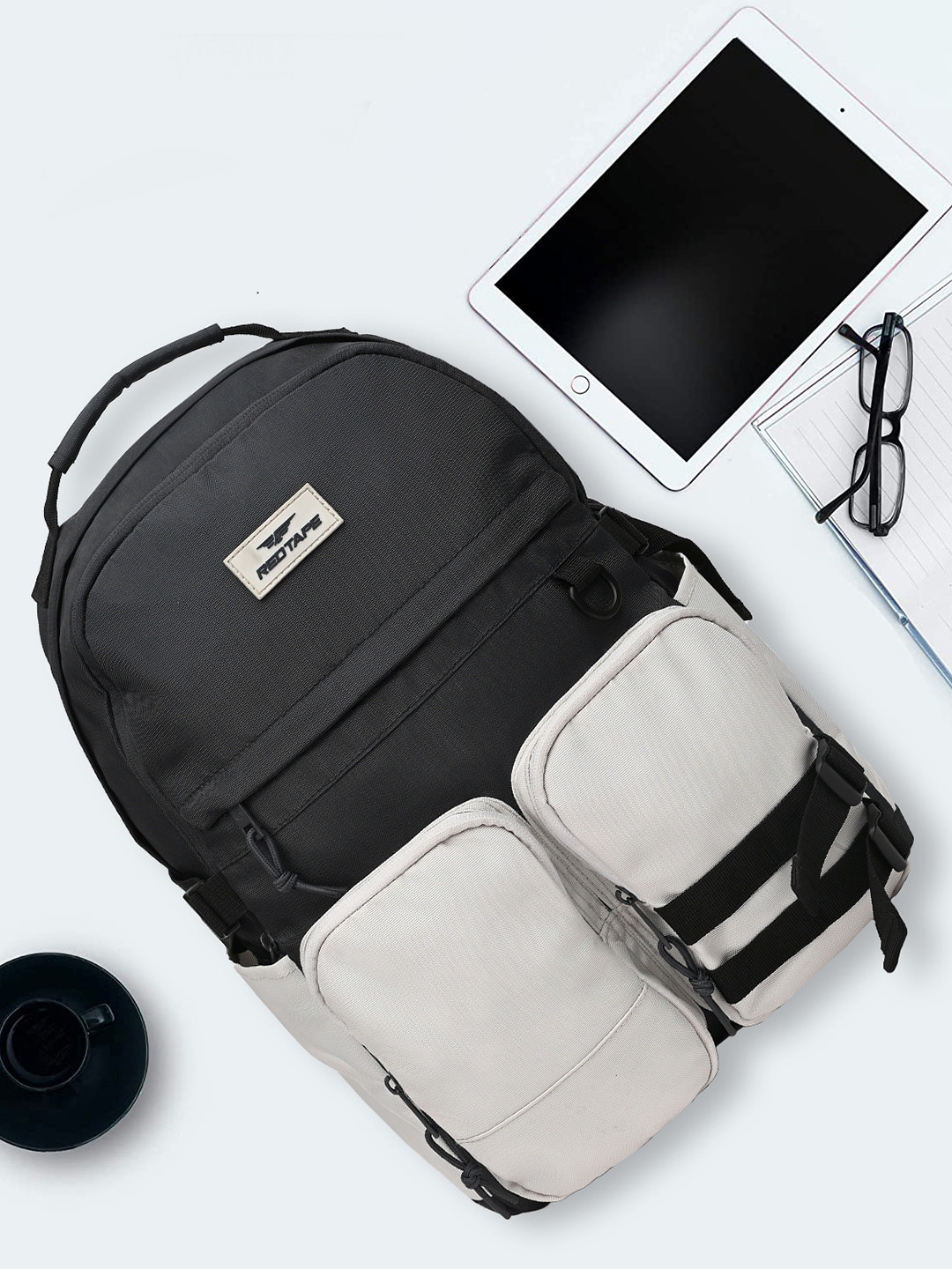 Red Tape Unisex Colourblocked Backpack