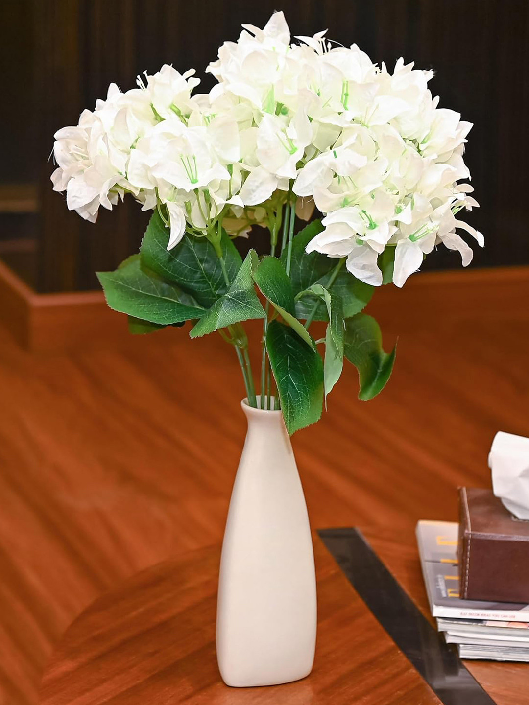 EarthCraft White & Green Bougainvillea Artificial Plant