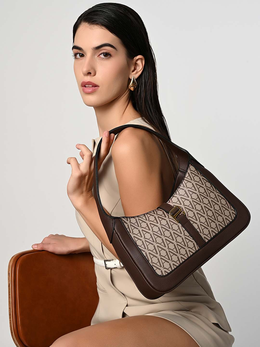 Accessorize Women Angie Monogram Shoulder Bag