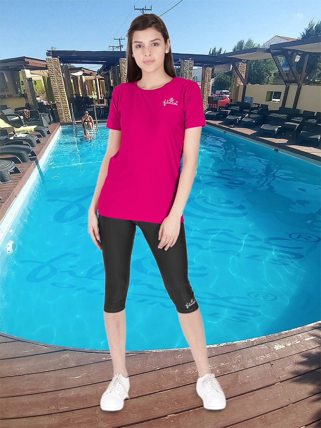 FILMAX ORIGINALS T-Shirt & Capri Two Piece Swim Set