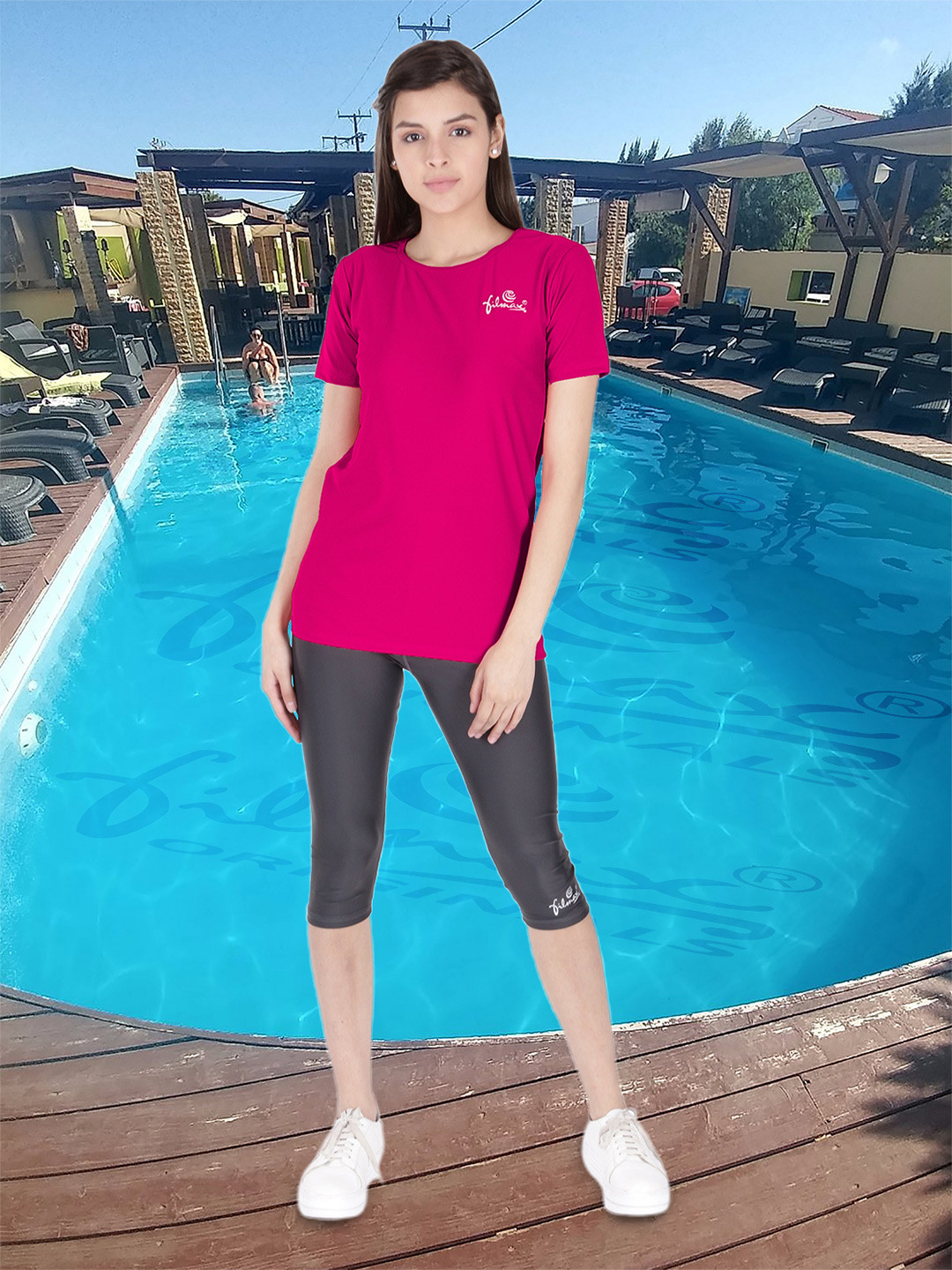 FILMAX ORIGINALS T-Shirt & Capri Two Piece Swim Set