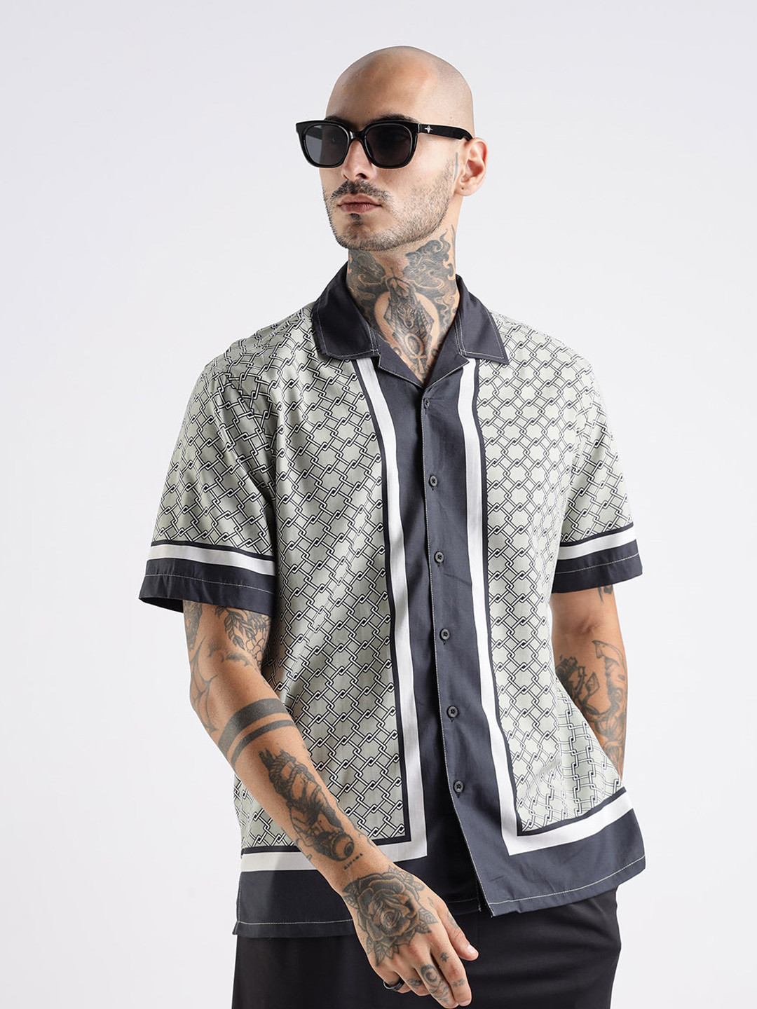 Eszett Men Printed Casual Shirt