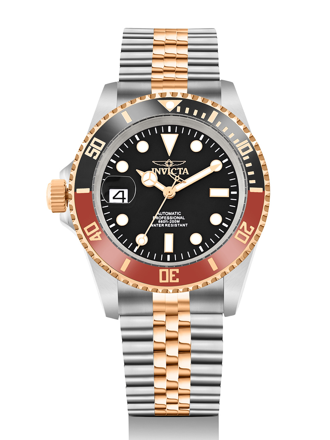 Invicta Men Dial & Stainless Steel Bracelet Style Straps Analogue Automatic Watch 43987