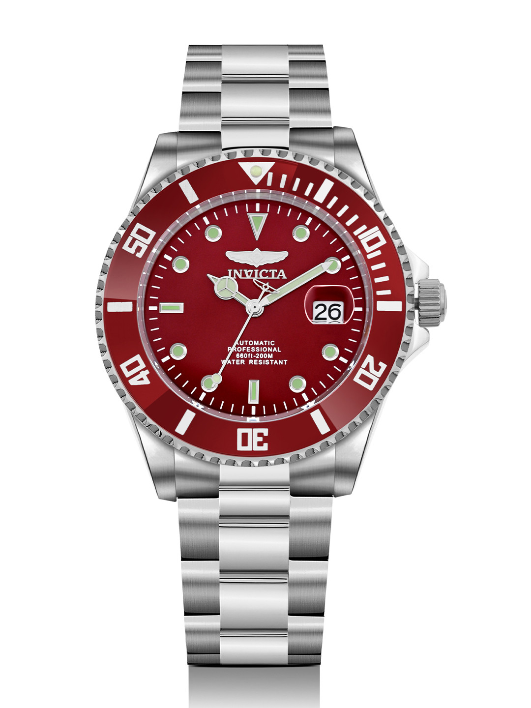 Invicta Men Dial & Stainless Steel Bracelet Style Straps Analogue Automatic Watch 35722