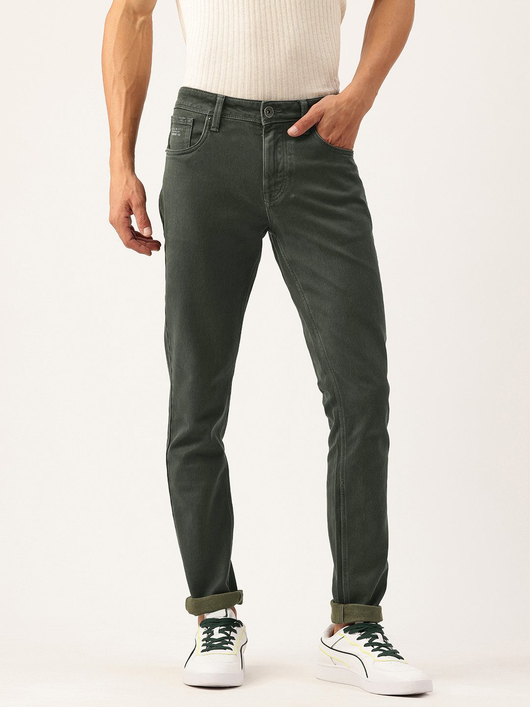 Integriti Men Skinny Fit Mid-Rise Stretchable Jeans