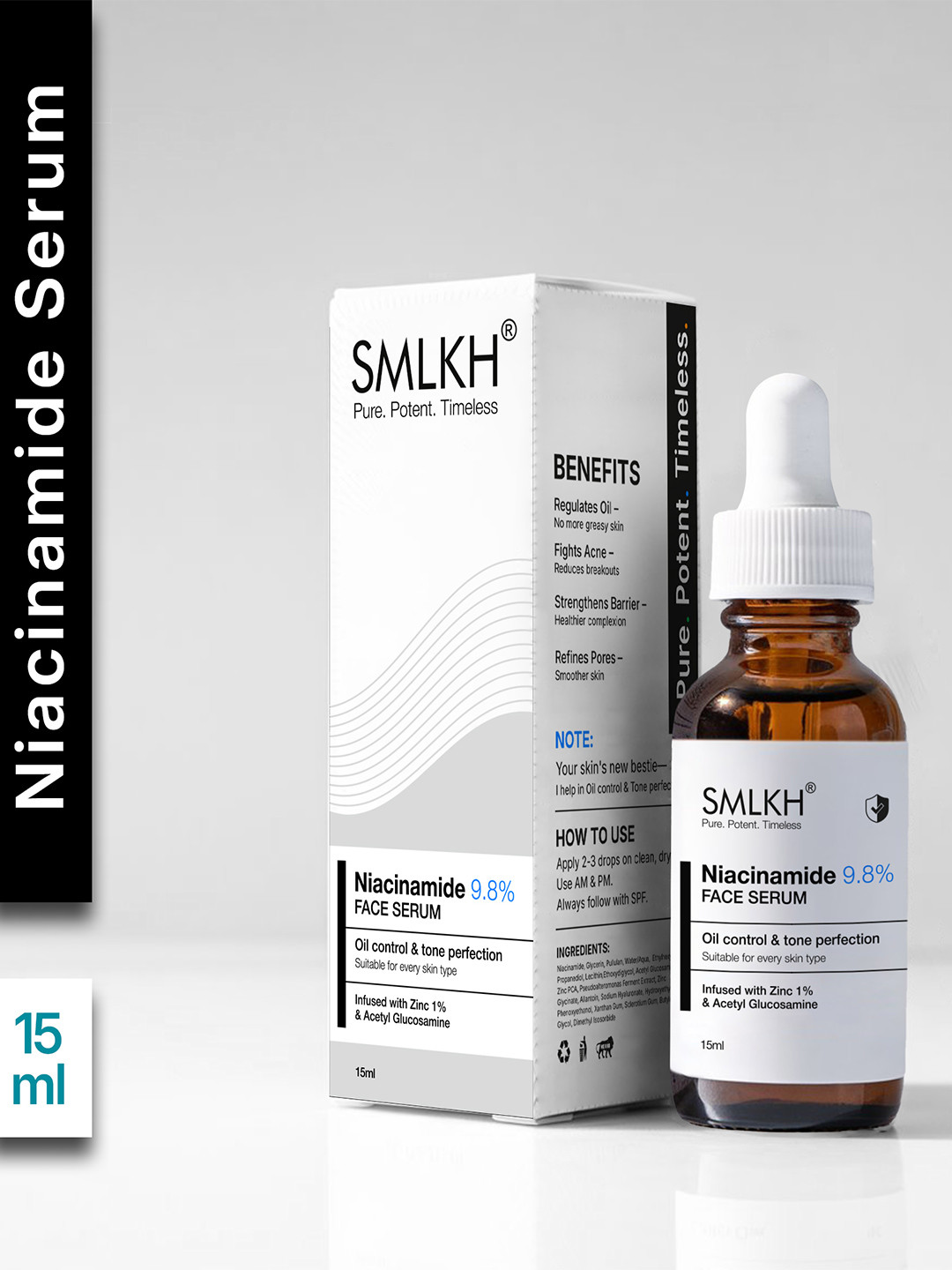 Smlkh Niacinamide Serum For Acne Marks - 30 ml