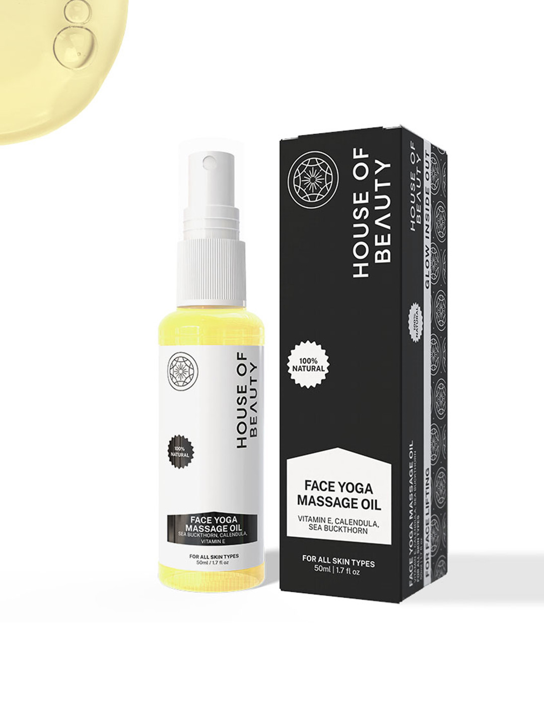 House of Beauty Face Yoga Massage Oil With Vitamin E - 50 ml
