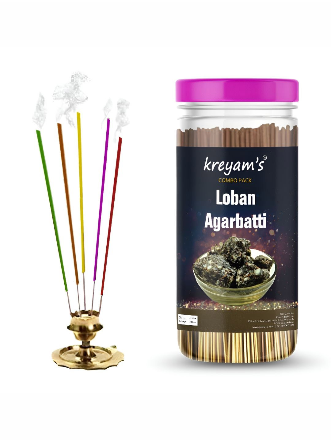 kreyam's Green & Red Loban Agarbatti Incense Sticks