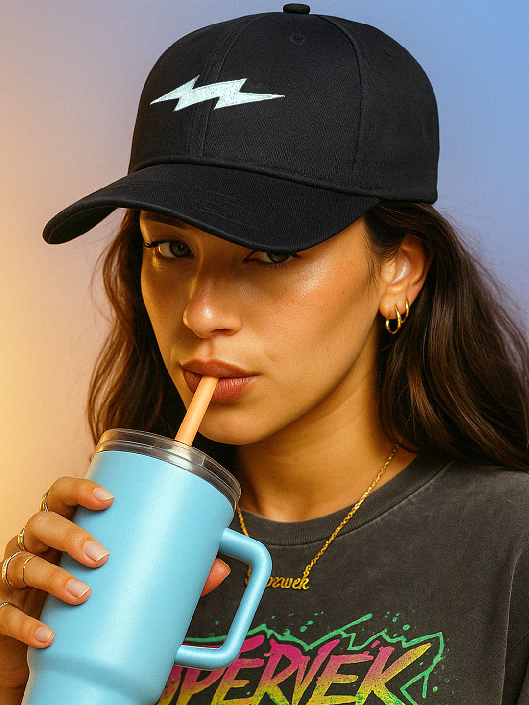 SUPERVEK Unisex OG Thunder Baseball Cap