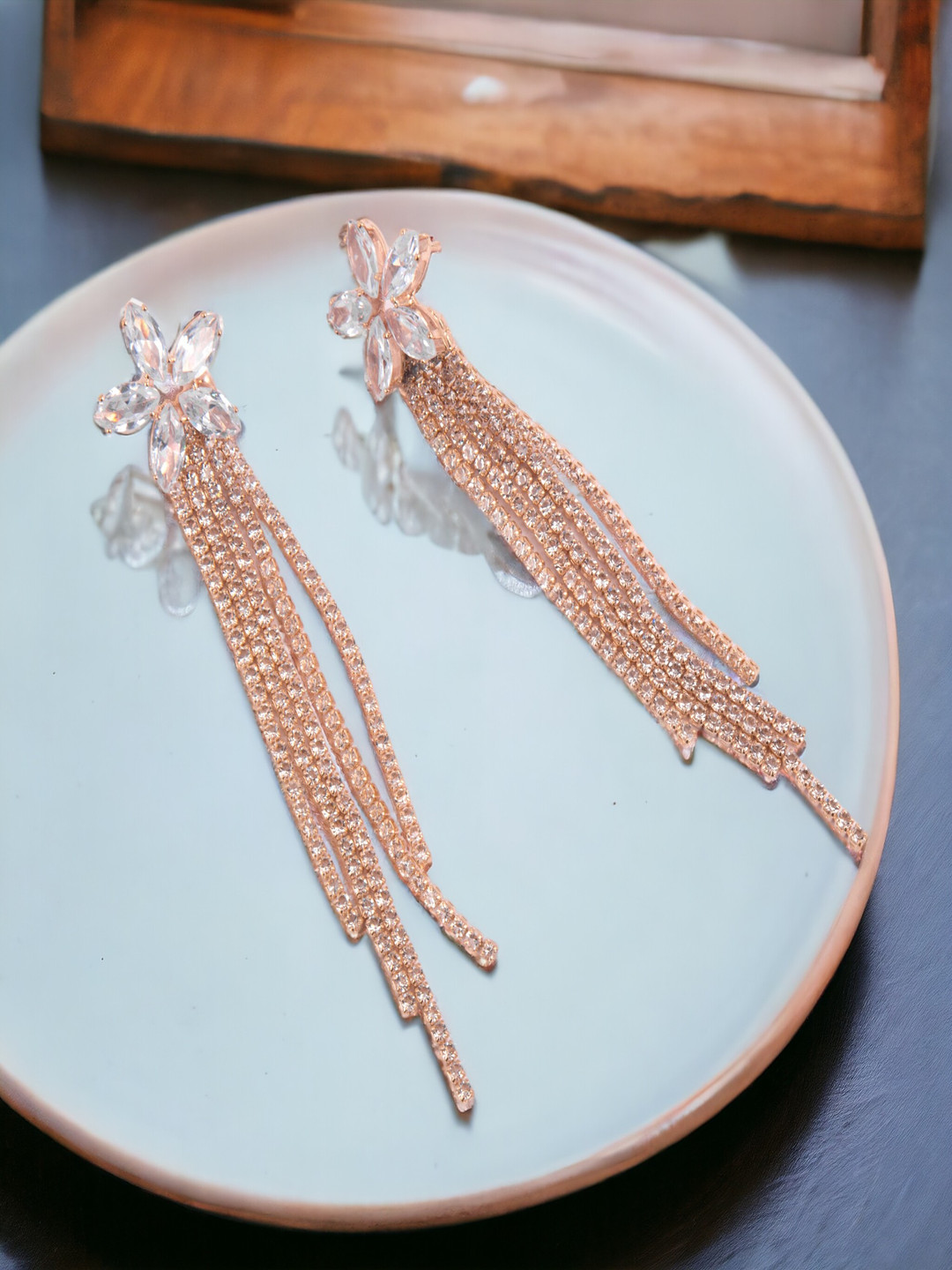 Anxvi Floral Drop Earrings