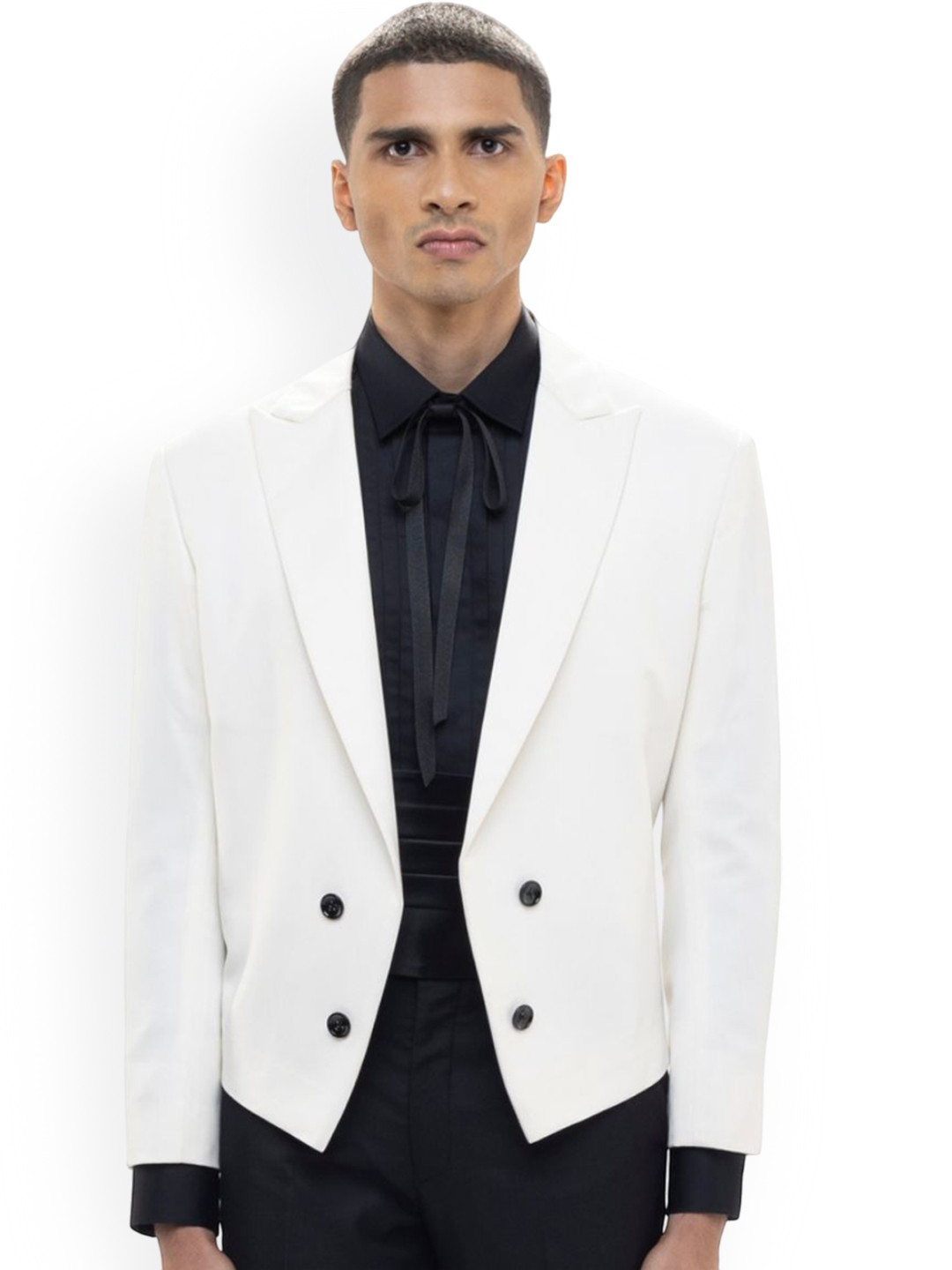 SDS By Kushal Shah Peak Lapel Cropped Tuxedo 3-Pcs Suits