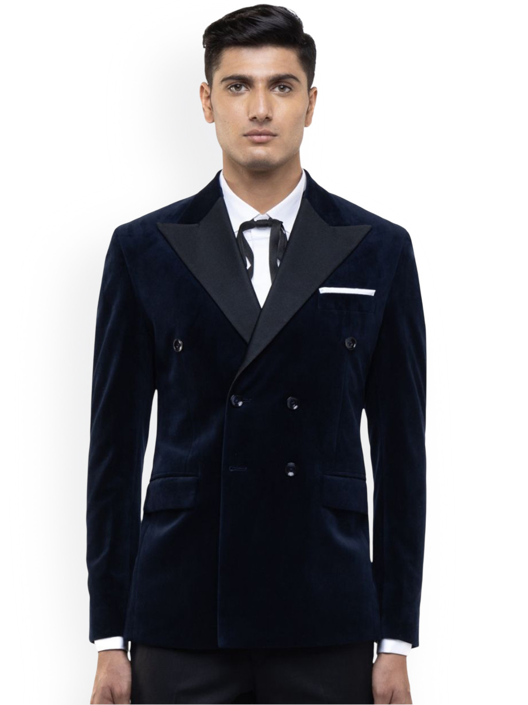 SDS By Kushal Shah Peak Lapel Double Breasted Tuxedo Set